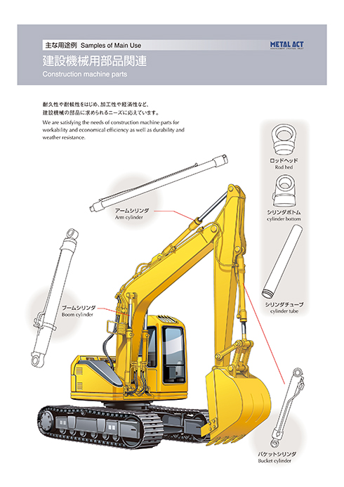 Construction machine parts